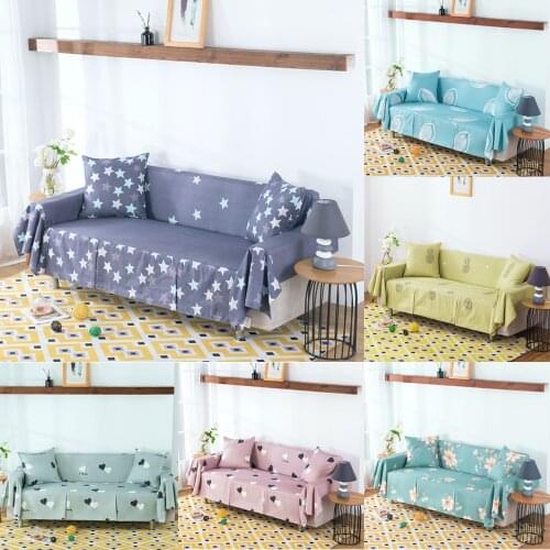 Printed Modern Sofa Slipcovers Furniture Universal Armchair Couch Cover Sofa Towel for Living Room 1/2/3/4 Seater Home Decoratio