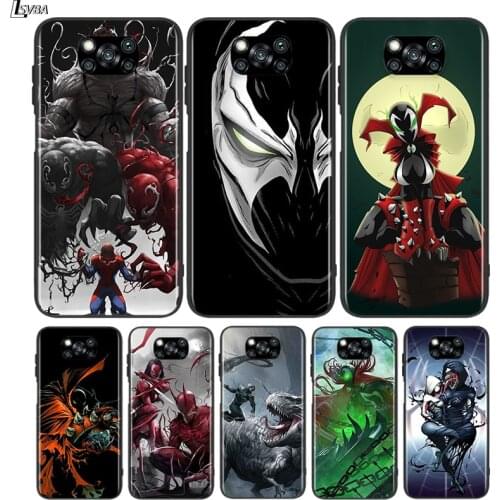 Black Cover Spawn the Black for Xiaomi Mi Mix 3 A3 A2 A1 Poco M3 M2 C3 X3 X2 NFC F2 F1 CC9 CC9E Pro Phone Case