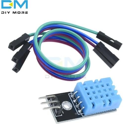 DHT11 Digital Temperature Relative Humidity Sensor For Arduino Output 5V Doupont With Cable Diy Kit Electronic PCB Board Module