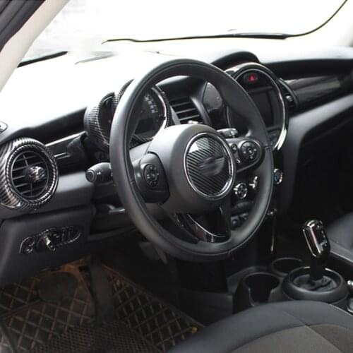 Car Central Control Instrument Panel Decoration Sticker For MINI ONE COOPER F55 F56 F57 Accesorios Interior Styling Modification