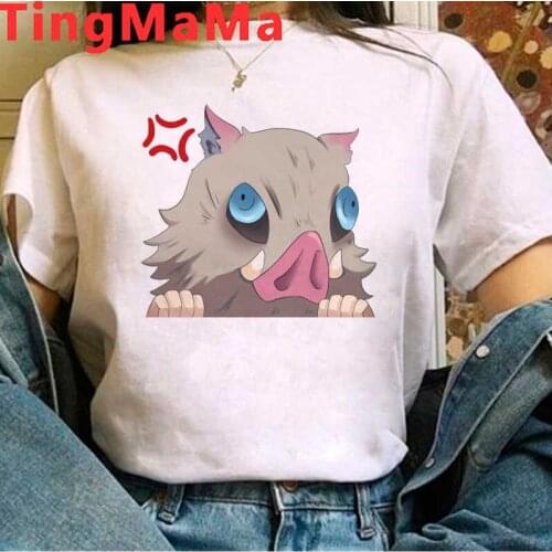 Demon Slayer Kimetsu No Yaiba Tanjirou Kamado men ulzzang harajuku kawaii 2021 aesthetic print top tees tshirt couple clothes