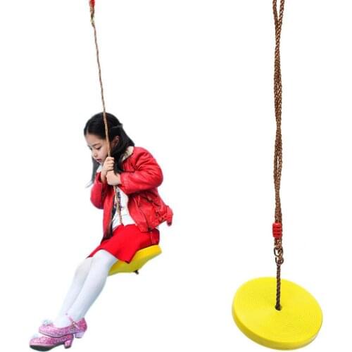 Children Disc Swing Toys Safety Seat Kids Round Rope Indoor Outdoor Playground Playing Entertainment Activity Funny Swings