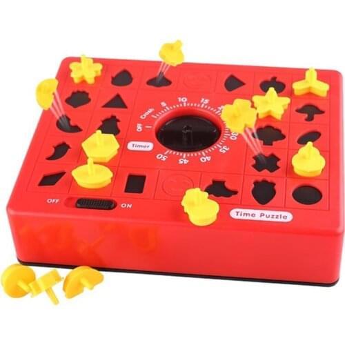 Children Fun Board Games Timing Time Matching Puzzle for Early Education Parent-Child Educational Toys for Boy Gifts