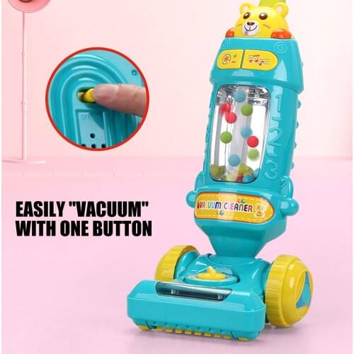 Kids Educational Role Playing Game Children Electric Mini Vacuum Cleaner Simulation Charging Housework Dust Catcher Toy Gift