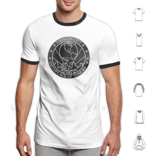 Paragon City - Birthplace Of Tomorrow T Shirt DIY 100% Cotton 6xl City Of Heroes Coh Cov City Of Villains Heroes Superhero