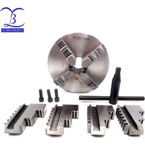 K12-160 four jaws self-centering chuck 160mm machine tools collet lathe HardenedSteel chuck