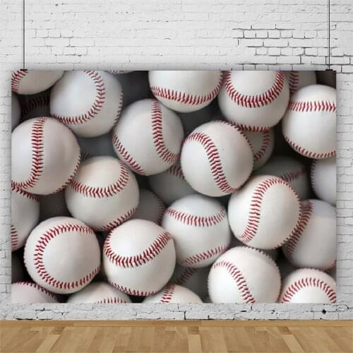 Classic Simple Baseball Boy Sports Theme Portrait Photography Backdrop Birthday Photo Background Vinyl Photocall Booth Props