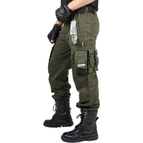 Overalls overalls mens military uniforms tactical pants military work multi-pocket combat army style mens straight trousers