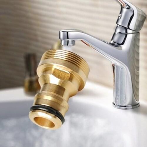 2PC Kitchen Faucet Spouts Connector Parts Water Pipe Washing Machine Adapter Fittings Water Conversion Interface Accessories