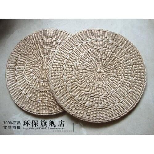 Cattail mat meditation mat rattan tatami floating window cushion straw mat meditation and Buddha worship mat floor mat