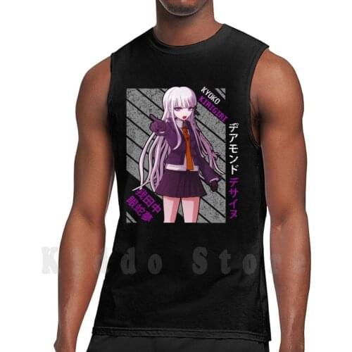 Kyoko Kirigiri - Danganronpa tank tops vest 100% Cotton Kyoko Kirigiri Kyoko Kirigiri Danganronpa Dangan Ronpa
