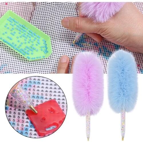 Cute Plush Decor 5D Diamond Painting Crystal Pens Diamond Point Drill Pen DIY Crafts Sewing Embroidery Cross Stitch Accessories