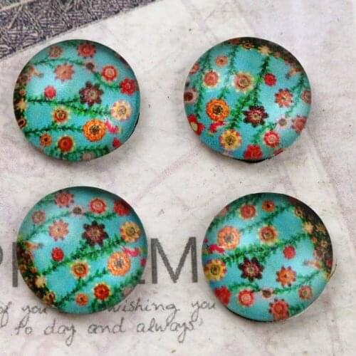 New Fashion 20pcs 12mm Handmade Photo Glass Cabochons E4-70
