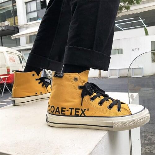 New Korean high top canvas shoes mens shoes versatile casual shoes breathable shoes designer shoes men casual running shoes