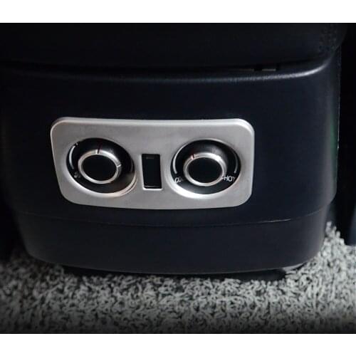 Stainless steel Rear Air Conditioner Outlet Panel Cover For Mitsubishi Pajero 2007-2012 2013 2014 2015 2016 2017 2018 2019 2020