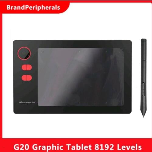 10moons G20 Professional Graphic Tablet 8192 Levels Digital Drawing Tablet with No need charge Pen Ultralight Grafische Tablet