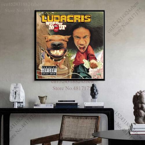 Ludacris Poster Rapper Singer Music Album Word of Mouf Canvas Painting Wall Art Posters and Prints Home Decor