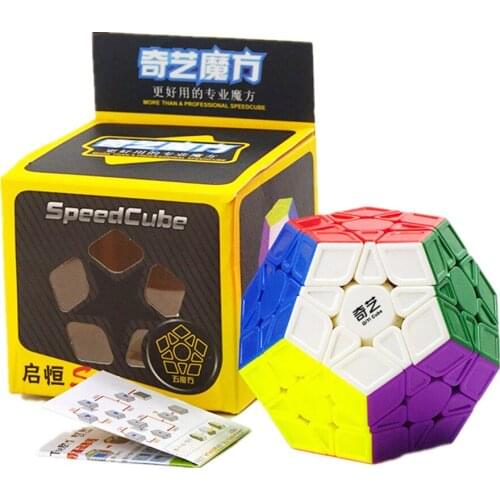 QIYI Megaminx Cube Qiheng S 3x3 Megaminxeds Magic Cube 12 Sides 3x3 Puzzle Cubo Magico Speed Cube For Children Kids Gift Toy