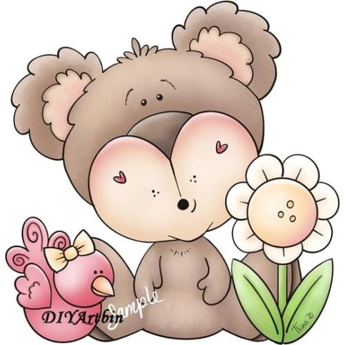 Early Spring Bird Bear metal cutting dies layering stencils for card making DIY Scrapbooking Card Birthday Album Making