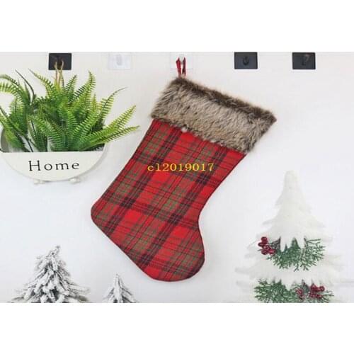 Christmas Stockings Decor Christmas Trees Ornament Party Decorations Santa Christmas Stocking Candy Socks Bags Xmas Gifts Bag