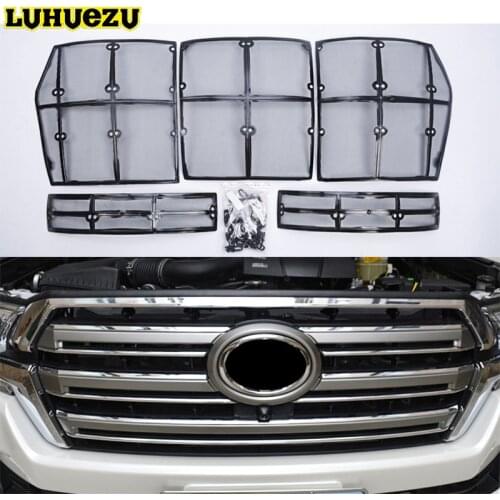 Car Insect Screening Mesh Front Grille Insert Neting For Toyota Land Cruiser 200 FJ200 2016 2017 2018 Accessories