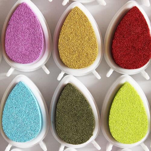 1pcs/lot 20 colors waterdrop Inkpad printing Chalk ink pad For DIY Scrapbooking Photo Album Decoration