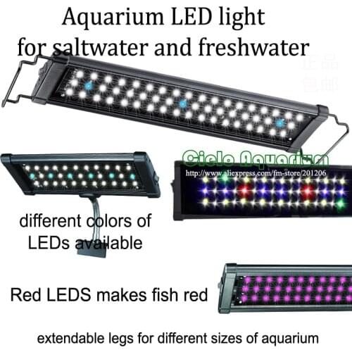 18" - 24"/45CM-60CM Hi Lumen LED Aquatic pet freshwater plant saltwater marine Aquarium Fish tank Light Lighting fixture Lamp