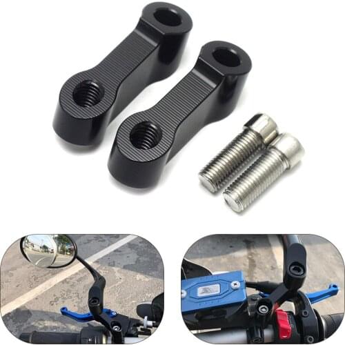 For Suzuki GSR 400 600 750 Mirrors Extension Riser Extend Adapter For HONDA CB500 CB500F Bolts Size 10mm M900 Monster 1100 MT07