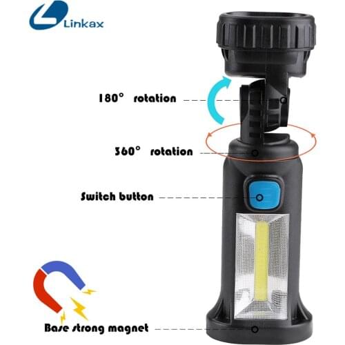 USB Rechargeable XPE COB LED Work Light Torch light Flashlight led Car Styling Using Touchable Night Lights Lamp