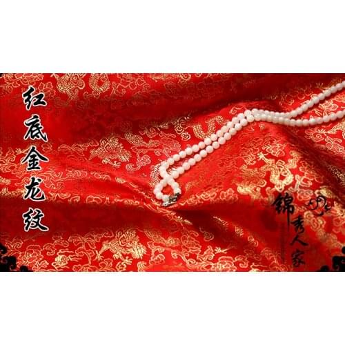 01 DIY Garment Sewing Supplies & Fabrics Brocade and Satin Fabric Dragon Series ofTang Qipao Silk and Satin Fabrics