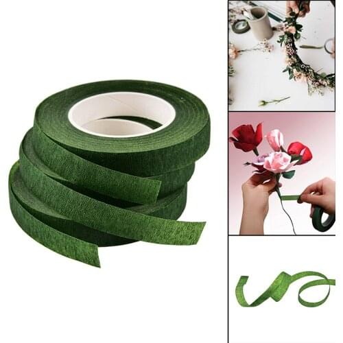 1 PCS Green Parafilm Wedding Craft Florist Stem Wrap Floral Tape Waterproof 12m