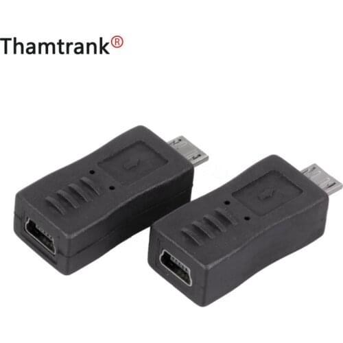 10pcs/lot 5 PIN Micro USB Male Plug to 5 PIN Mini USB Female Jack Connector USB Coupler Adapter Converter Wholesales