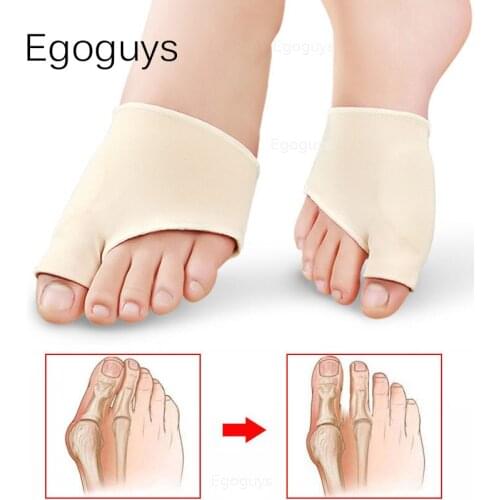 2pcs Toes Separator Socks Feet Bone Orthotics Appliance Hallux Valgus Splint Sleeve Bunion Corrector Thumb Adjuster Straightener