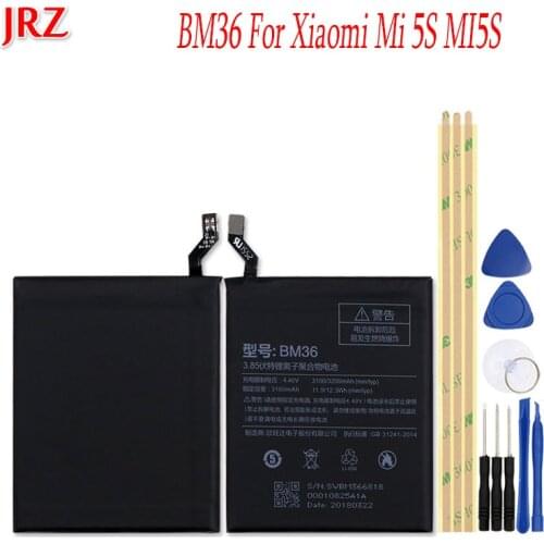 3.85V 3100/3180mAh BM36 For Xiaomi Mi 5S Battery Mobile Phone Replacement Battery For Xiaomi Mi 5S with Free Tools
