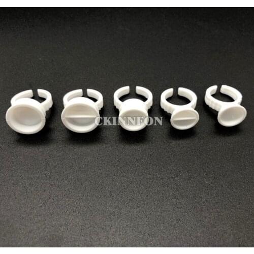 500Sets/Lot Disposable Makeup Ring Tattoo Ink Eyebrow Lip Tattoo Pigments Holder Rings Container/Cup