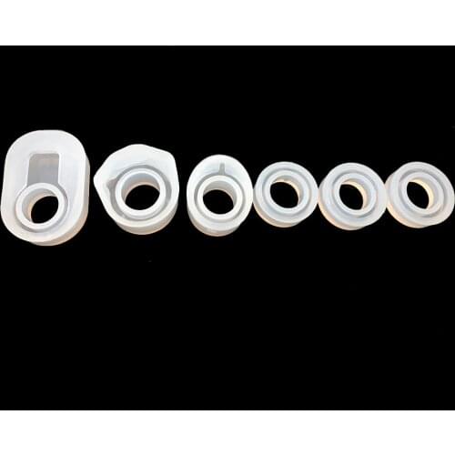 6pcs/sets Assorted DIY Silicone Ring Mold For DIY Ring Jewelry Accessories Making Tools