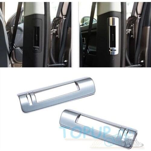 B PILLAR INNER AC AIR VENT CHROME COVER TRIM BEZEL FIT FOR 2015- LAND ROVER DISCOVERY SPORT