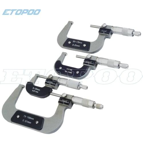 0-100 micrometer with counter read digital Micrometer counter micrometer 4pcs/Lot