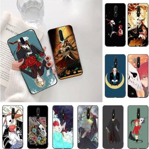 CUTEWANAN The Ancient Magus' Bride Silicone Black Phone Case For Oppo A5 A9 2020 A5S Reno2 z Renoace 3pro Realme5Pro