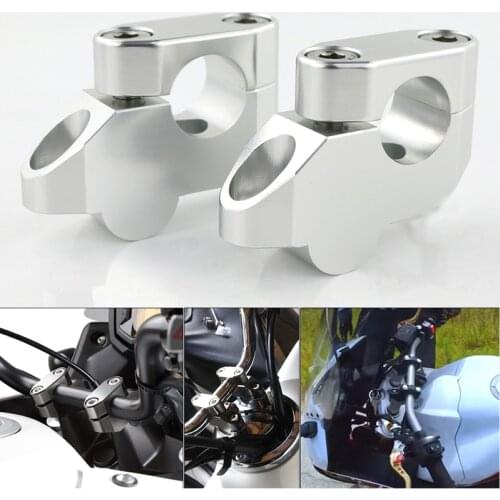 For BMW R1200R F800S F800ST R1150R G310R R1150R 22mm 7/8" Handlebar Risers Mounting Standard Bar Riser Extend Back Moved