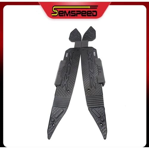 For Honda PCX 125 2019 2020 SEMSPEED CNC Accessories Motorcycle Footrest Pedals Foot Plates Rubber Pads
