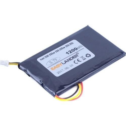 Easylander 3.7V 1200mAh Replacement GPS Navigator battery for Garmin Nuvi 200 200W 205 250 205T 205W 205WT 255 252W 260 265 270