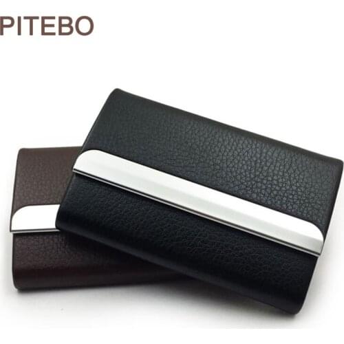PITEBO Business Card case large capacity creative card holder individual bank card bag ladies ultra thin card storage box nice