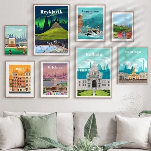 City Art Wall Poster, Home Decor Wall Picture, Japanese Kyoto Art Prints, Milan ScenerWall Stickers, Kids Room DecorWall Art