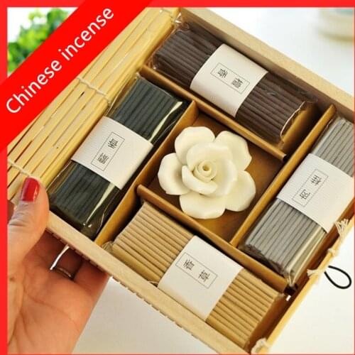 PINNY Chinese Incense Vintage Curtain Rose Incense Stick Meditation Help You Sleep Fragrance Fresh Air Aromatherapy