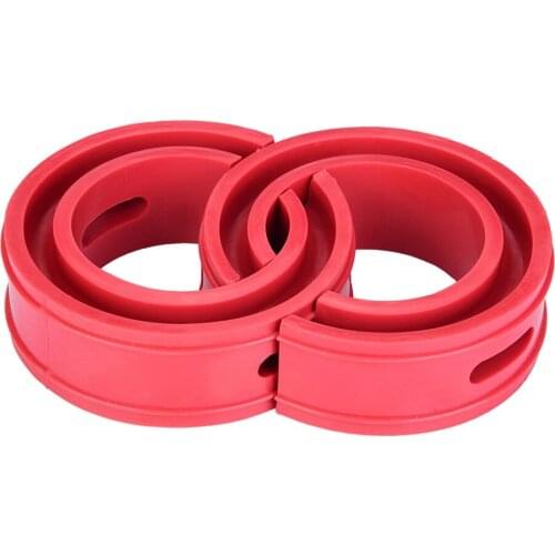 2pc Red Car Shock Absorber Power Auto-Buffers Spring Bumper Cushion Suspension Buffers