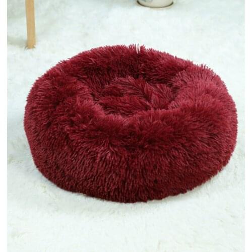 Round Cat Beds House Soft Long Plush Best Pet Dog Bed For Dogs Basket Pet Products Cushion Cat Bed Cat Mat Animals Sleeping Sofa