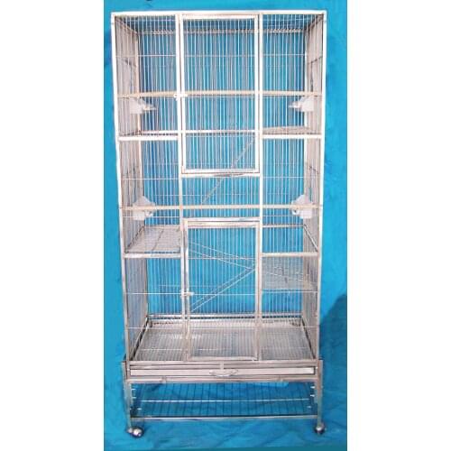 Lhxmas SUS304 Stainless Steel Bird Cages Parrot Cage Bird house Great size for smaill bird and small parrot