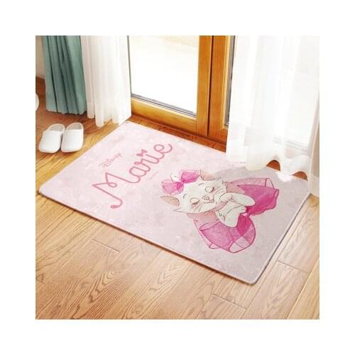 Disney Marie Cat Anime Figures Cartoon Product Cosplay Accessories Customized Floor Mat Home Carpets Bedroom Rug Gifts
