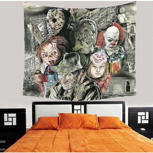 Wall Decor Horror Movie Hanging Tapestry Home Decor Room Decor Bedroom Decoration Home Decoration Accessories Decoration Mural